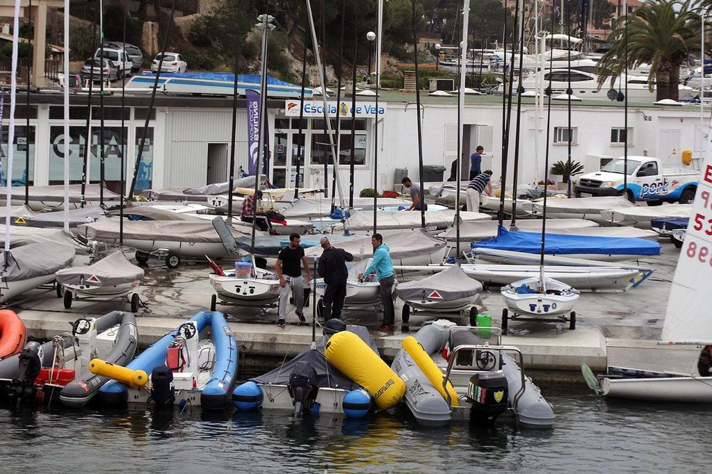 Boat park pre ISAF Sailing World Cup Palma 2014 © Sail-World.com http://www.sail-world.com